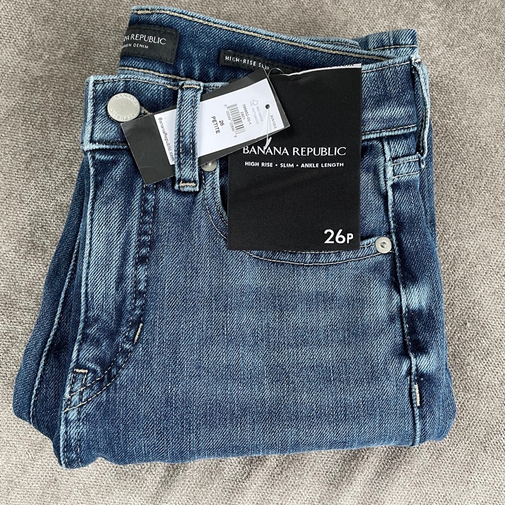 Banana Republic High Rise Slim Ankle Length Jean